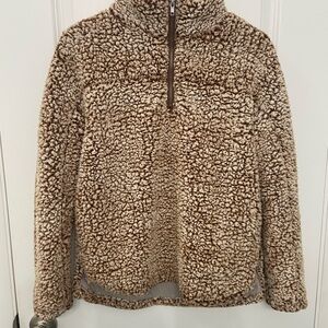 Altar’d State Cozy Brown Sherpa Pullover
